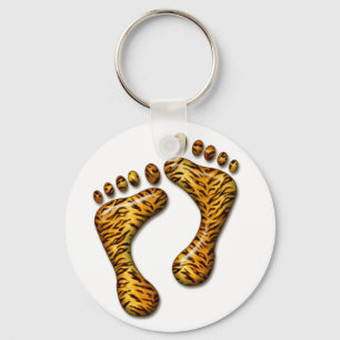 Tiger Feet Keychain
