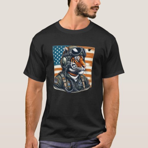 Tiger Fighter Pilot  T_Shirt
