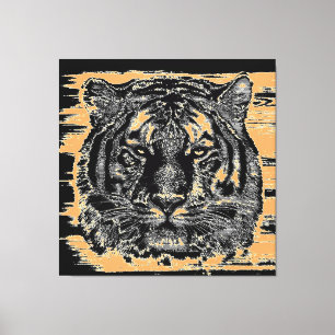 Tiger Fine Art 2 Wrapped Canvas Print