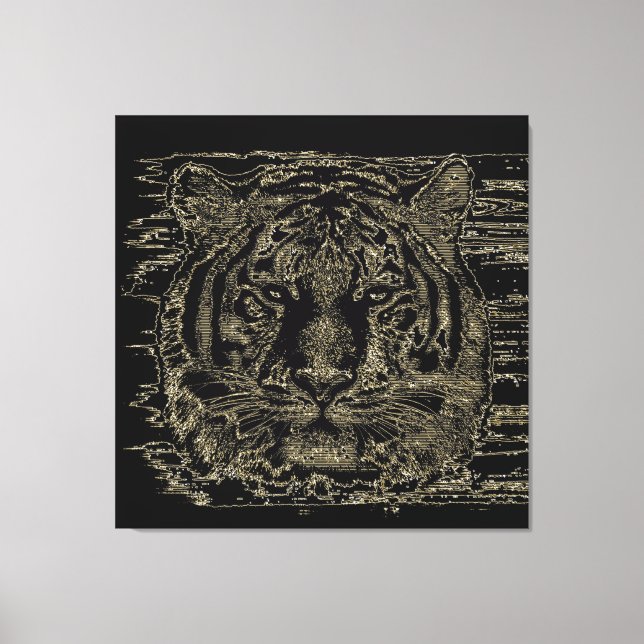 Tiger Fine Art 3 Wrapped Canvas Print (Front)