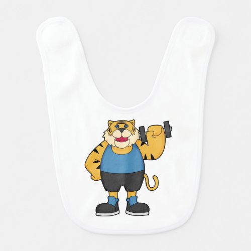 Tiger Fitness Dumbbell Baby Bib