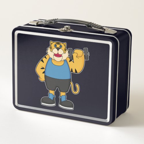 Tiger Fitness Dumbbell Metal Lunch Box