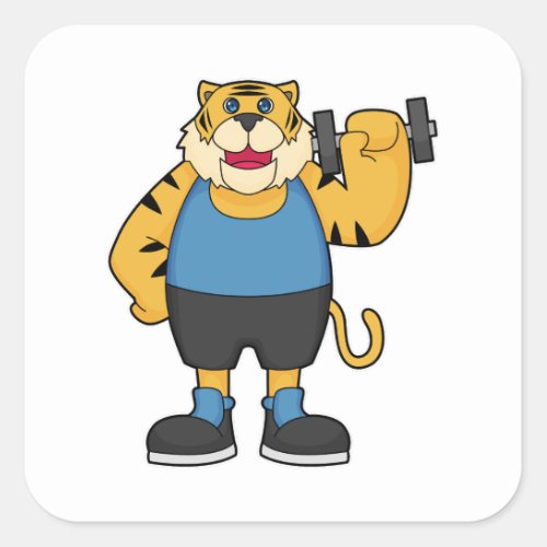 Tiger Fitness Dumbbell Square Sticker