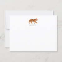 Tiger Flat Notecard