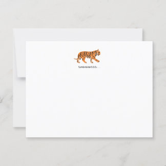 Tiger Flat Notecard