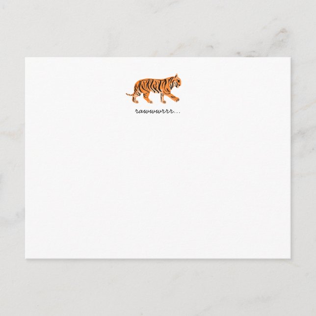 Tiger Flat Notecard (Front)
