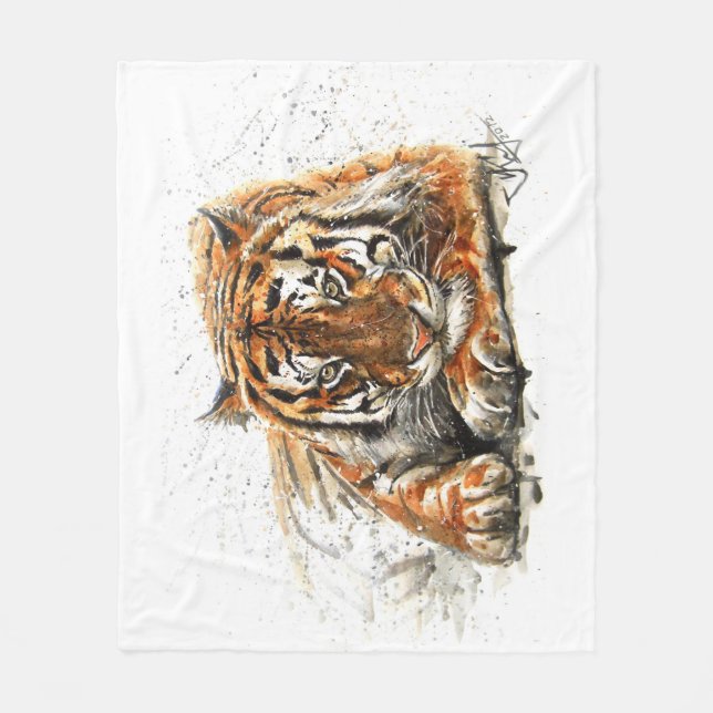 Tiger Fleece Blanket (Front)