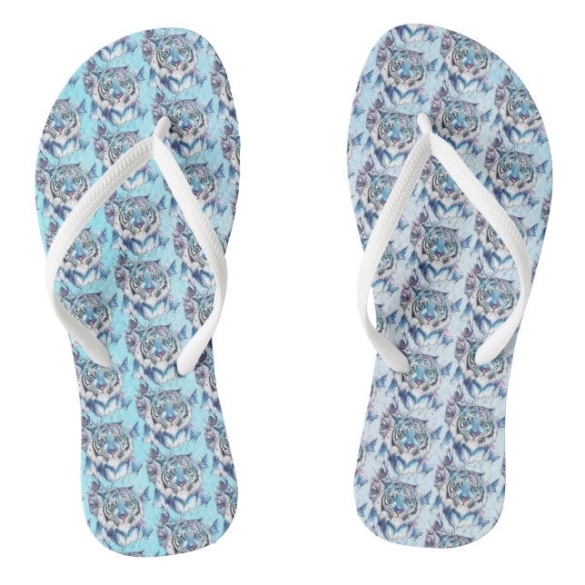 Tiger Flip Flops (Footbed)