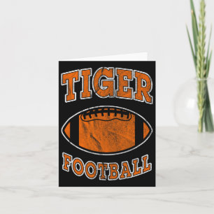 Tiger Football Vintage Distressed Card
