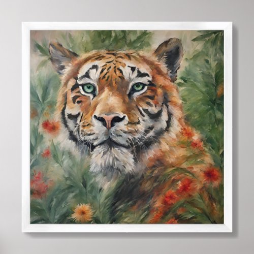 tiger framed art