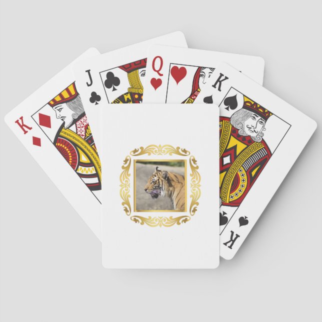 Tiger Framed Poker Cards (Back)
