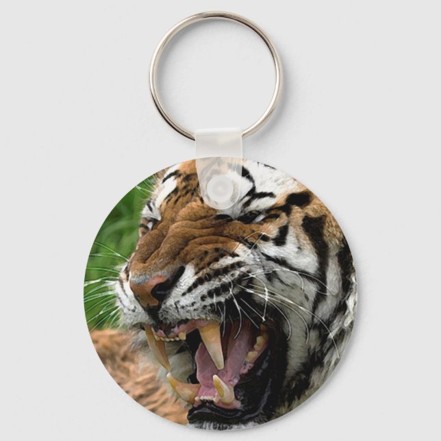 Tiger Free Spirit Keychain (Front)