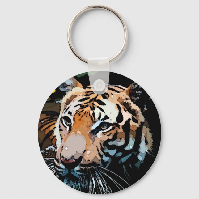 Tiger Freedom Keychain (Front)