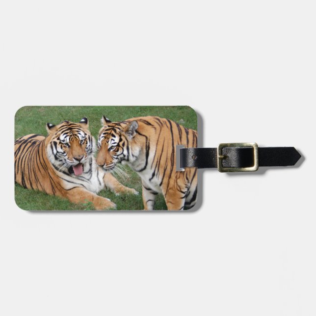 Tiger Friends-009 Luggage Tag (Front Horizontal)