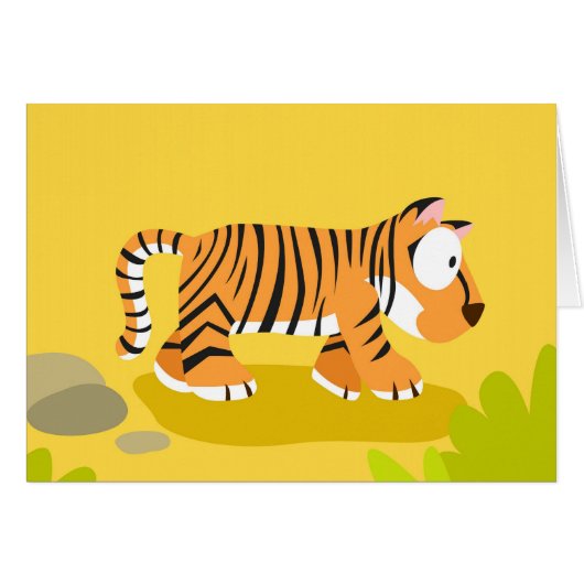 Tiger from my world animals serie cards (Front Horizontal)