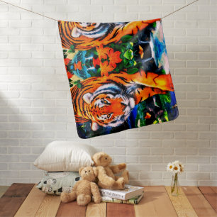 Tiger Fun Home Decor Baby Blanket