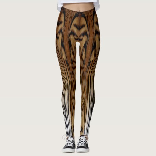 Tiger Fur Abstract Design Leggings