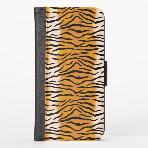 Tiger Fur Pattern iPhone Wallet Case