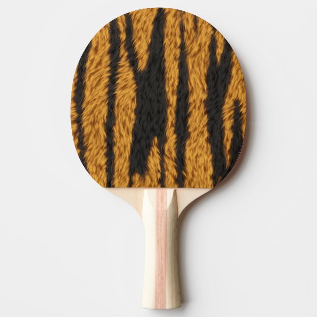 Tiger Fur Ping-Pong Paddle (Front)