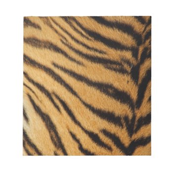 Tiger Fur Stripes Notepad by zarenmusic at Zazzle