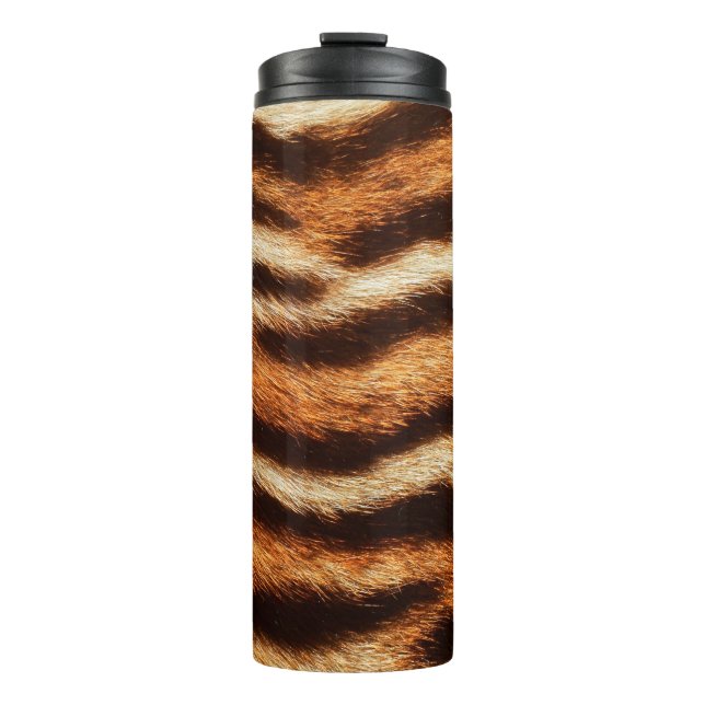 tiger fur texture thermal tumbler (Front)