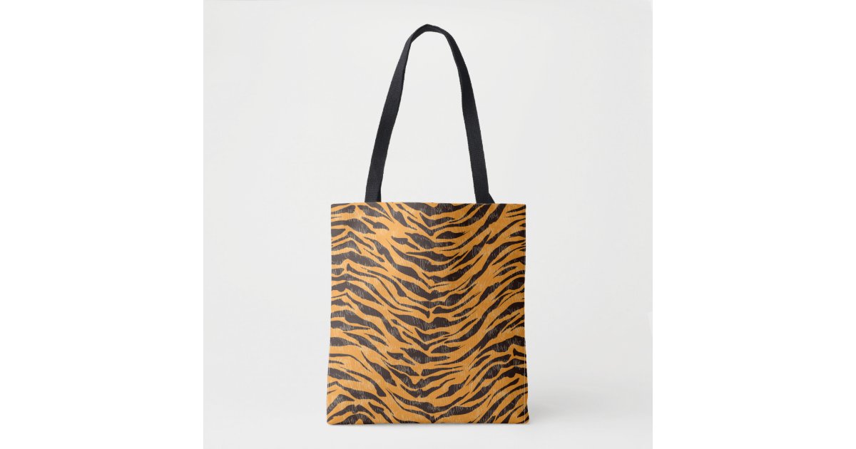 Tiger fur, tiger skin, animal skin pattern tote bag | Zazzle