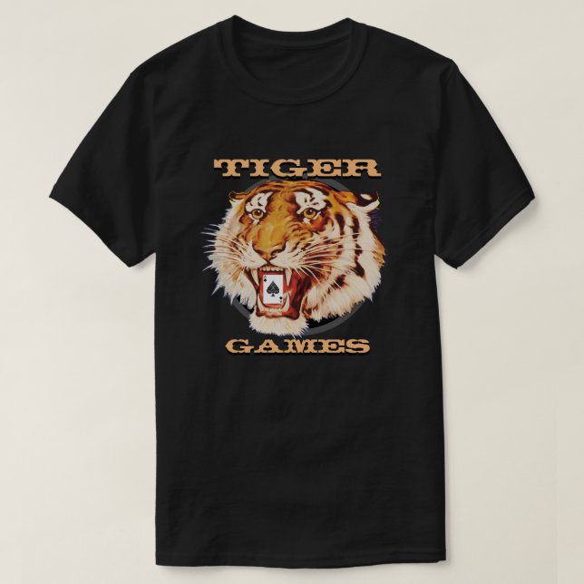 Tiger Games Gaming T-Shirt (Design Front)