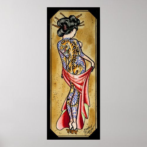 Tiger Geisha Poster