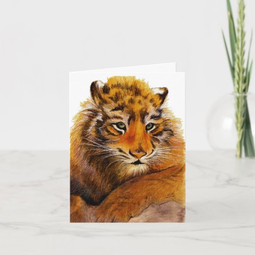 Tiger Get Well Card
