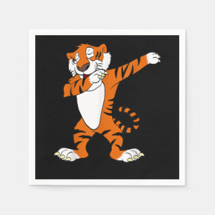 Tiger Gift Dabbing Cute Tiger Animal Party Napkins