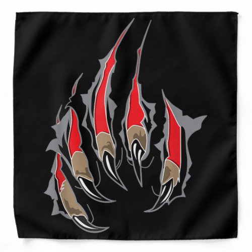 Tiger Gift  Fearless Tiger Claw Silhouette Bandana