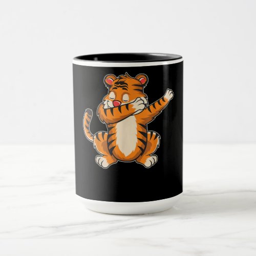 Tiger Gift  Funny Tiger Dab Dabbing Tiger Mug