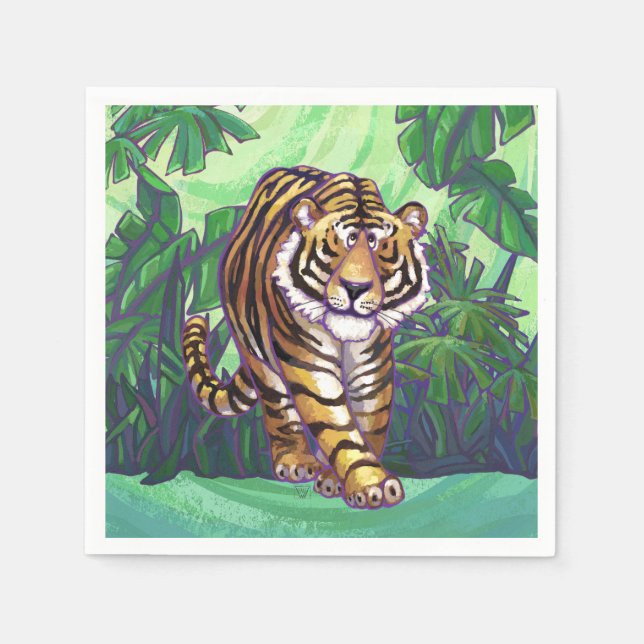 Tiger Gifts & Accessories Napkins (Front)