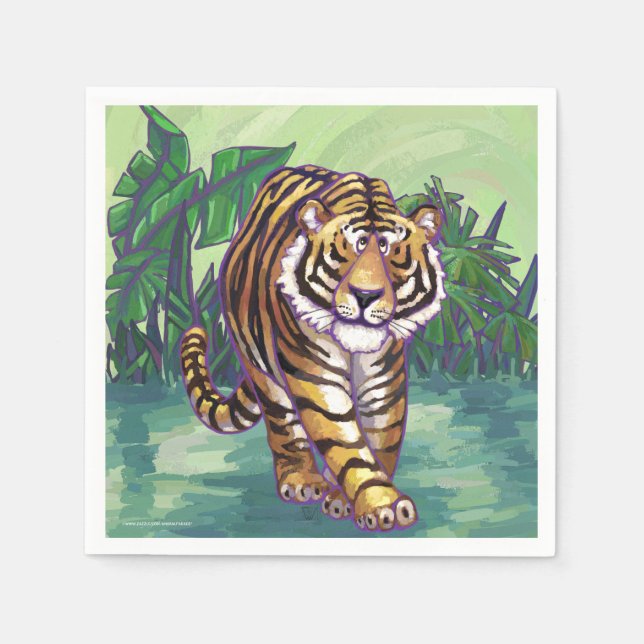 Tiger Gifts & Accessories Paper Napkins (Front)