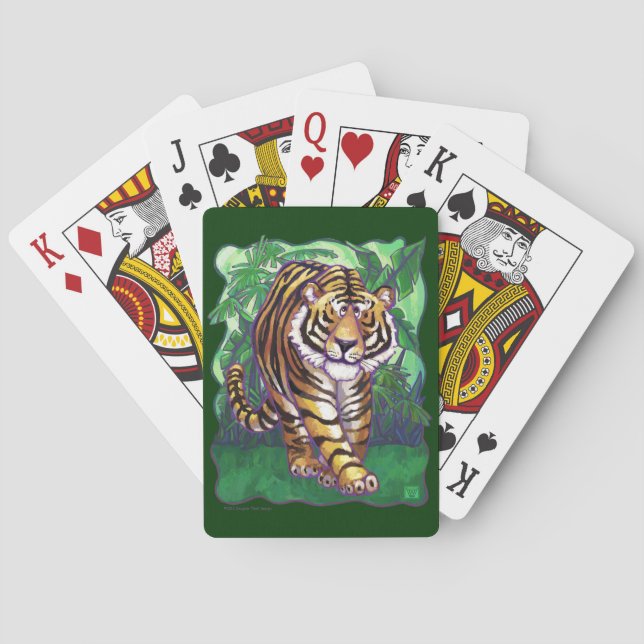 Tiger Gifts & Accessories Poker Cards (Back)