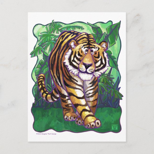 Tiger Gifts & Accessories Postcard (Front)