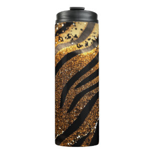 Tiger Glitter Thermal Tumbler 12oz
