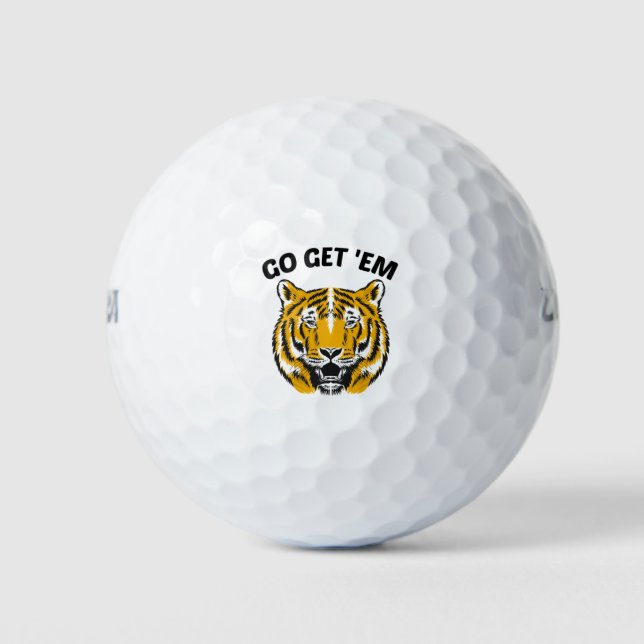 TIGER GO GET 'EM GOLF BALLS (Front)