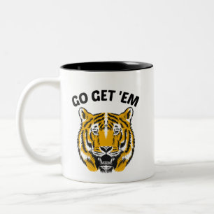 TIGER GO GET 'EM Two-Tone COFFEE MUG