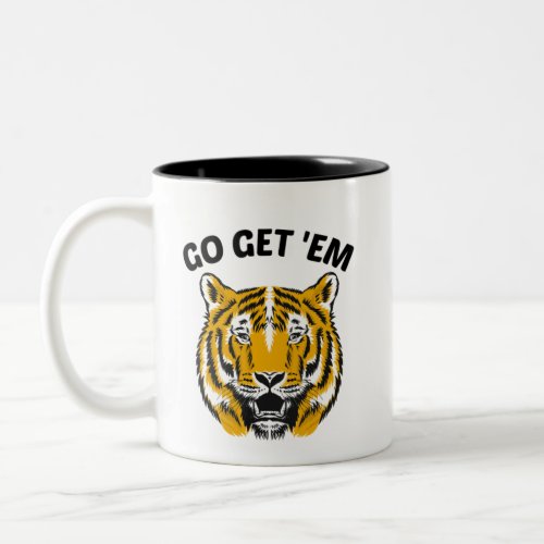 TIGER GO GET 'EM Two-Tone COFFEE MUG