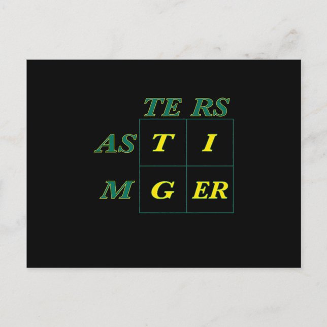 Tiger Goat Woods Masters Postcard (Front)