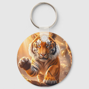 Tiger - Golden Tiger Keychain