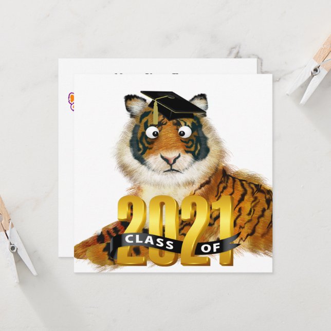 Tiger Graduation - Invitation (Front/Back In Situ)
