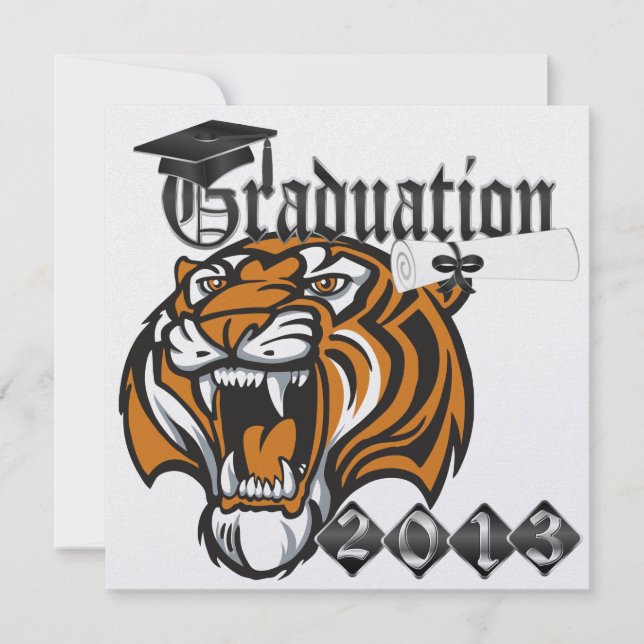 Tiger Graduation - SRF Invitation (Front)
