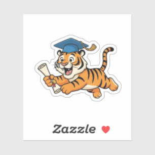 Tiger Graduation Sticker