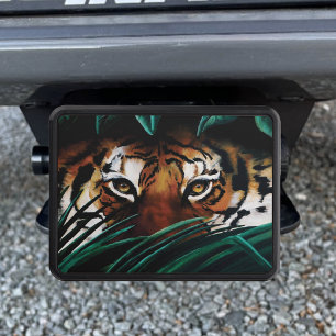 Tiger Green Jungle Leaves Hitch Cover