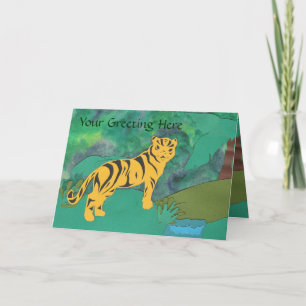 Tiger Greeting Card