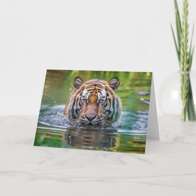 Tiger Greeting Card (Front)