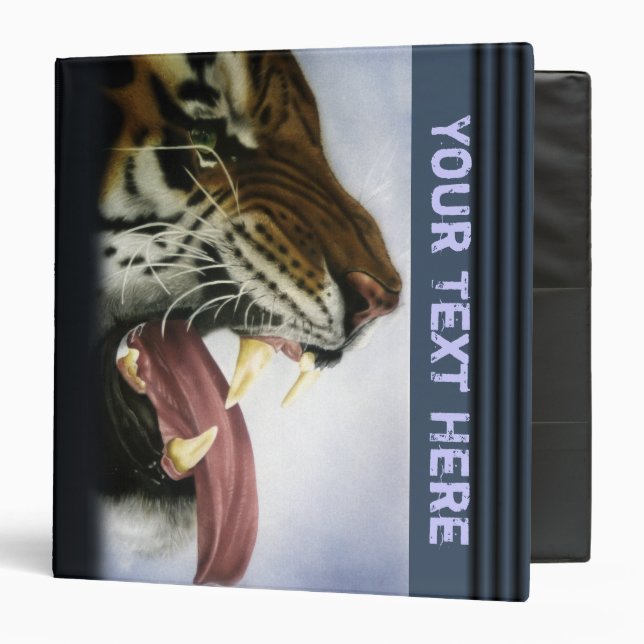 Tiger Growl 3 Ring Binder (Front/Inside)