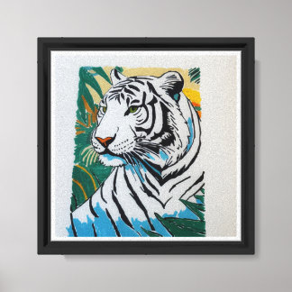 Tiger Hand Painted by Mark Elsen Canvas Print